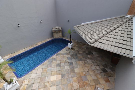 Vista da Sacada da Suíte 3 de casa à venda com 4 quartos, 311m² em Vila Valparaíso, Santo André