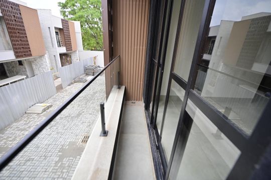 Varanda Suíte 3 de casa de condomínio para alugar com 3 quartos, 153m² em Vila Rosa, Goiânia