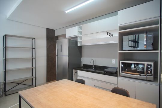 Cozinha de kitnet/studio para alugar com 1 quarto, 35m² em Centro, Novo Hamburgo