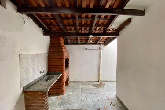 Área comum - Churrasqueira de casa para alugar com 3 quartos, 200m² em Canto do Forte, Praia Grande