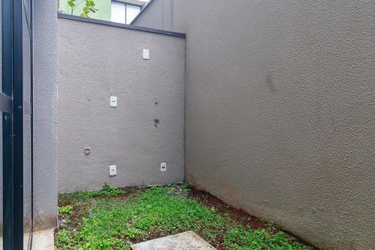 Sala - Quintal de casa de condomínio à venda com 3 quartos, 107m² em Brooklin Novo, São Paulo