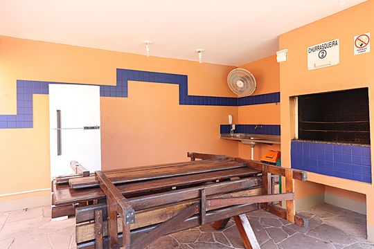 Área comum - Churrasqueira 2 de apartamento à venda com 2 quartos, 62m² em Jardim Carvalho, Porto Alegre