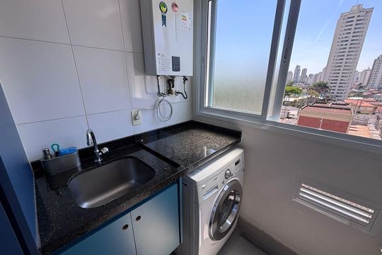 Área de Serviço de apartamento à venda com 2 quartos, 62m² em Vila Bertioga, São Paulo