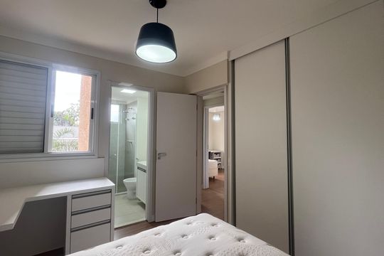 Suíte de apartamento à venda com 2 quartos, 57m² em Fazenda Santa Cândida, Campinas