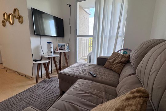 Sala de apartamento à venda com 2 quartos, 5m² em Jardim Ipaussurama, Campinas