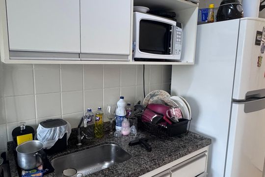 Cozinha de apartamento à venda com 2 quartos, 5m² em Jardim Ipaussurama, Campinas