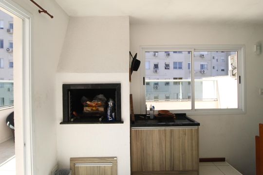 Churrasqueira de apartamento à venda com 3 quartos, 145m² em Jardim Itu, Porto Alegre