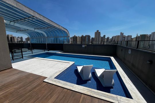 Área comum - Piscina de kitnet/studio à venda com 1 quarto, 26m² em Santana, São Paulo