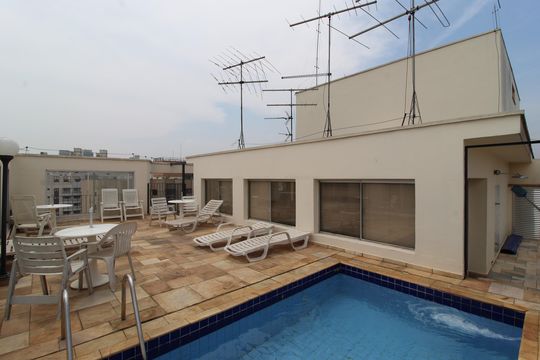 Área Comum - Piscina de apartamento à venda com 2 quartos, 121m² em Indianópolis, São Paulo