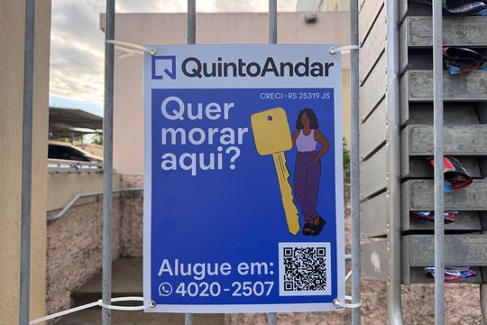 Placa de apartamento para alugar com 2 quartos, 60m² em Feitoria, São Leopoldo