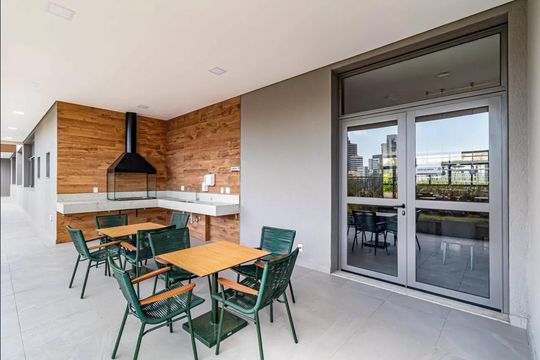 Área comum - Churrasqueira de apartamento para alugar com 1 quarto, 28m² em Butantã, São Paulo