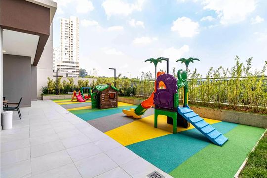 Área comum - Playground de apartamento para alugar com 1 quarto, 28m² em Butantã, São Paulo