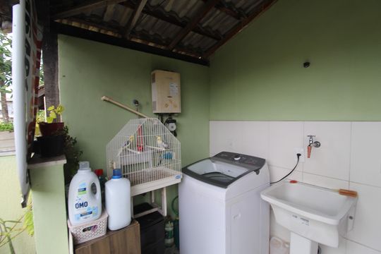 Área de serviço de casa de condomínio à venda com 3 quartos, 121m² em Pechincha, Rio de Janeiro