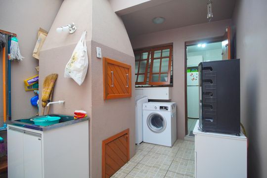 Área comum - Churrasqueira de casa à venda com 3 quartos, 93m² em Ouro Branco, Novo Hamburgo