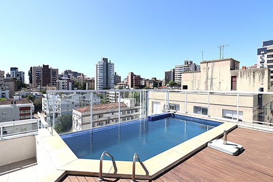 Área comum - Piscina de apartamento à venda com 2 quartos, 69m² em São João, Porto Alegre