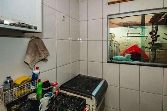 Cozinha de casa à venda com 2 quartos, 75m² em Céu Azul, Belo Horizonte