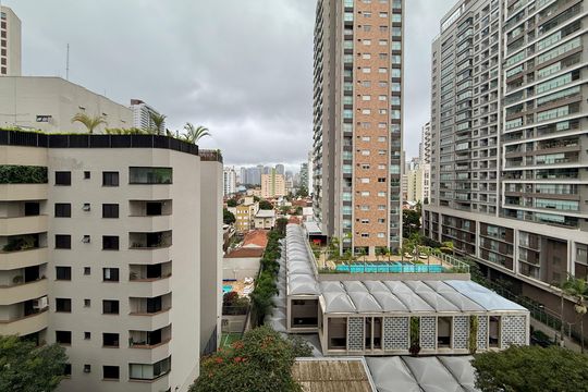 Vista  de kitnet/studio à venda com 1 quarto, 32m² em Itaim Bibi, São Paulo
