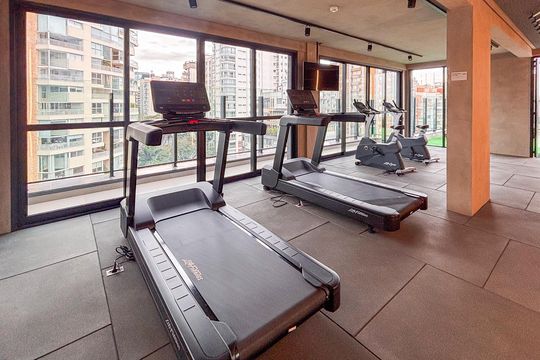 Área comum de apartamento para alugar com 1 quarto, 66m² em Cerqueira César, São Paulo