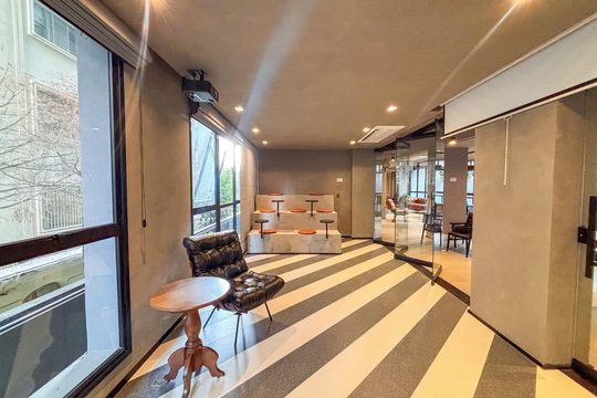 Área comum de kitnet/studio para alugar com 1 quarto, 31m² em Cerqueira César, São Paulo
