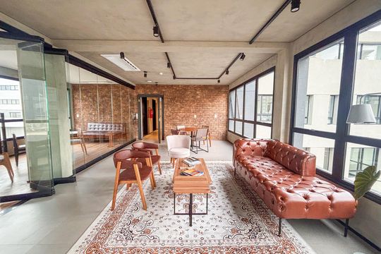 Área comum de kitnet/studio para alugar com 1 quarto, 31m² em Cerqueira César, São Paulo