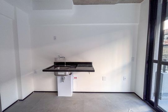Cozinha de kitnet/studio para alugar com 1 quarto, 109m² em Cerqueira César, São Paulo
