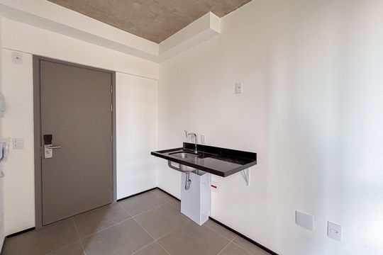 Cozinha de kitnet/studio à venda com 1 quarto, 33m² em Cerqueira César, São Paulo