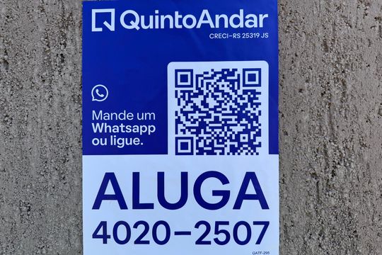 Placa fachada de apartamento para alugar com 2 quartos, 60m² em Scharlau, São Leopoldo