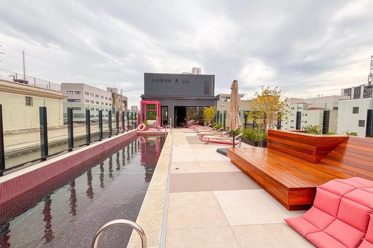 Área comum - Piscina de kitnet/studio para alugar com 1 quarto, 15m² em Cerqueira César, São Paulo