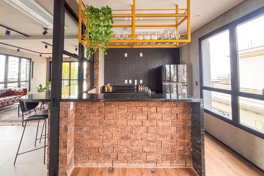 Área comum de kitnet/studio para alugar com 1 quarto, 15m² em Cerqueira César, São Paulo