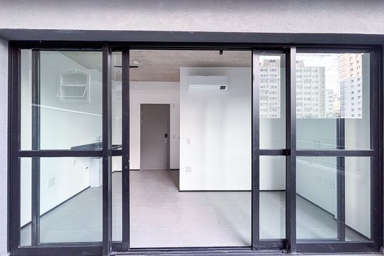Varanda de kitnet/studio à venda com 1 quarto, 23m² em Cerqueira César, São Paulo