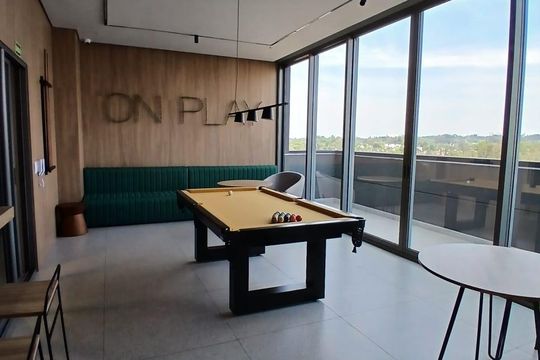 Área comum de kitnet/studio para alugar com 1 quarto, 23m² em Santo Amaro, São Paulo