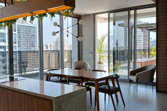 Área comum de kitnet/studio à venda com 1 quarto, 23m² em Santo Amaro, São Paulo