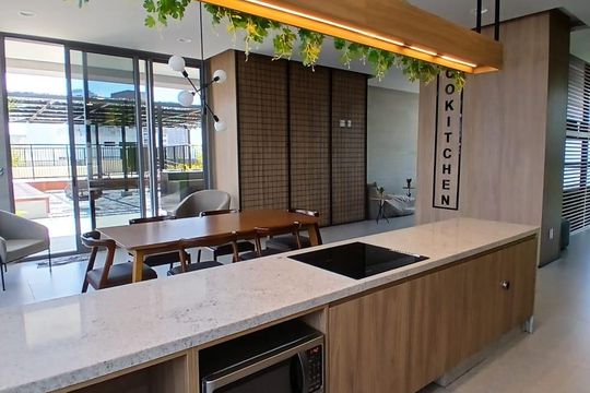 Área comum de kitnet/studio para alugar com 1 quarto, 21m² em Santo Amaro, São Paulo