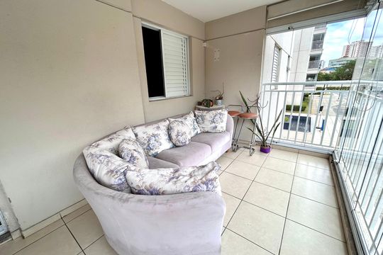 Varanda da Sala de apartamento à venda com 3 quartos, 128m² em Vila Leonor, Guarulhos