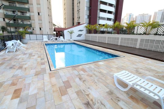Área comum - Piscina de apartamento para alugar com 3 quartos, 210m² em Parque Residencial Aquarius, São José dos Campos
