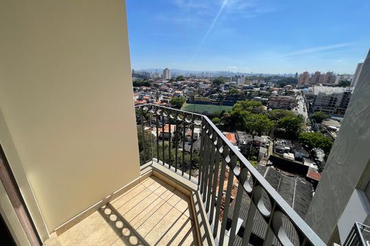 Varanda da Sala de apartamento à venda com 2 quartos, 56m² em Vila Polopoli, São Paulo