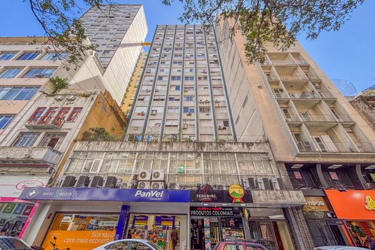 Fachada de apartamento à venda com 1 quarto, 45m² em Centro Histórico, Porto Alegre