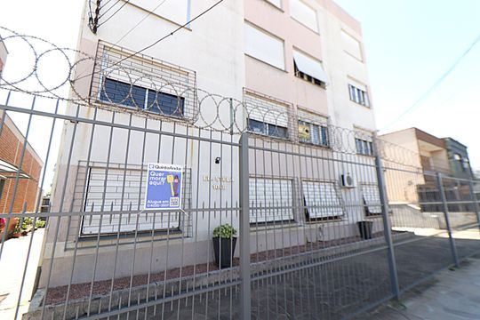 Fachada do Prédio - Plaquinha de apartamento para alugar com 3 quartos, 96m² em Navegantes, Porto Alegre