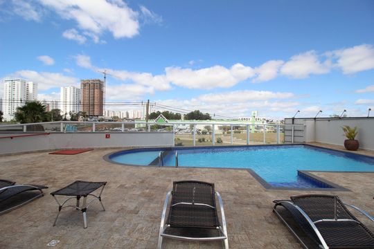 Área comum - Piscina de apartamento para alugar com 1 quarto, 45m² em Jardim America, Sorocaba