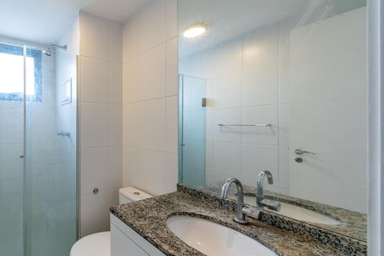 Banheiro da Suíte de apartamento à venda com 2 quartos, 65m² em Vila Santa Catarina, São Paulo