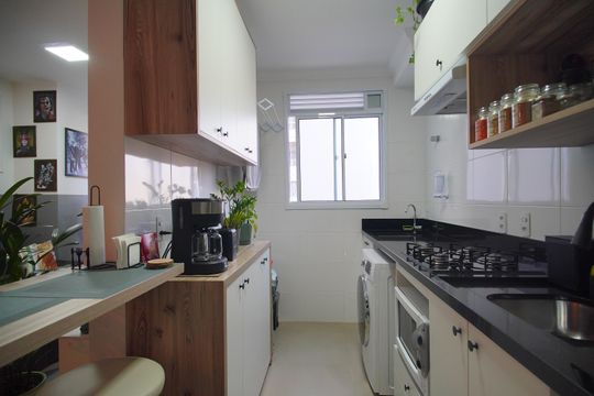 Cozinha de apartamento à venda com 2 quartos, 49m² em Vila Rosa, Novo Hamburgo