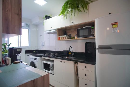 Cozinha de apartamento à venda com 2 quartos, 49m² em Vila Rosa, Novo Hamburgo