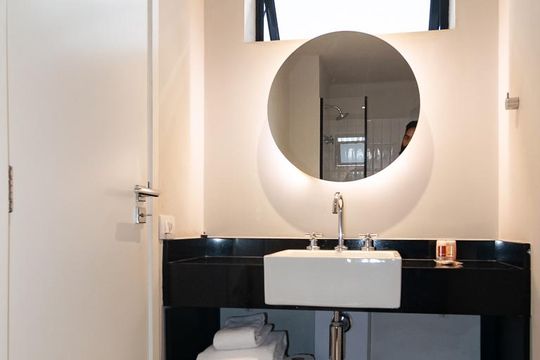 Banheiro de kitnet/studio à venda com 1 quarto, 17m² em Consolação, São Paulo
