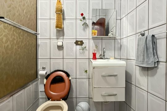 Banheiro de Serviço de casa para alugar com 2 quartos, 200m² em Parque Sao Luis, São Paulo