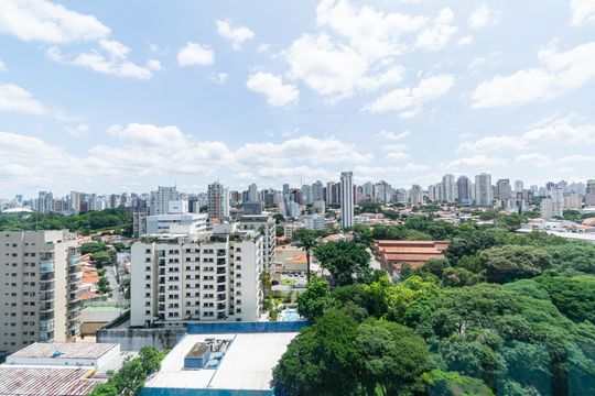 Vista da Piscina de kitnet/studio para alugar com 1 quarto, 57m² em Vila Clementino, São Paulo