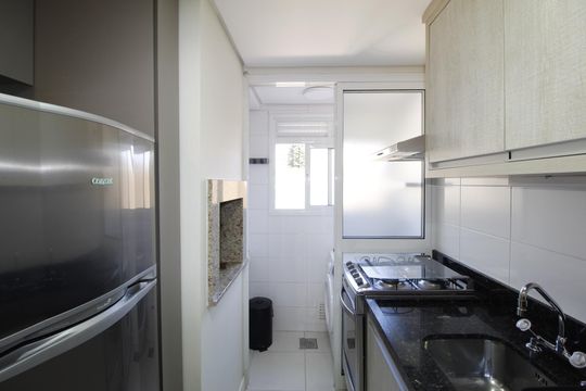 Cozinha de apartamento para alugar com 1 quarto, 73m² em Mont’serrat, Porto Alegre