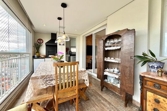 Varanda de apartamento para alugar com 3 quartos, 108m² em Vila Alexandria, São Paulo