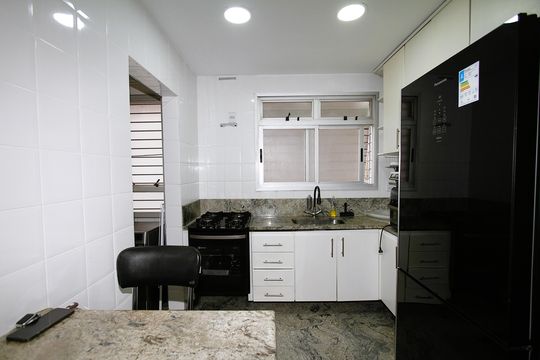 Cozinha de apartamento à venda com 3 quartos, 82m² em Luxemburgo, Belo Horizonte