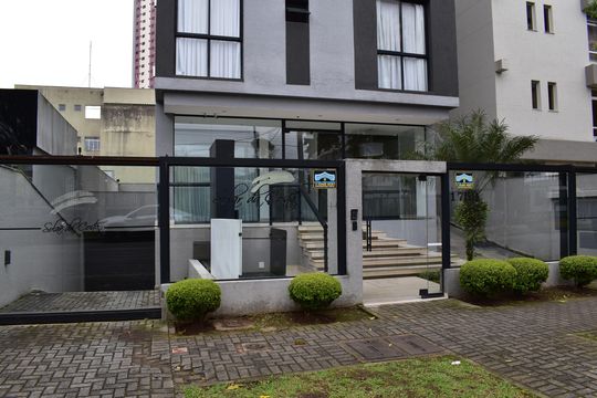 Fachada de apartamento para alugar com 2 quartos, 53m² em São Francisco, Curitiba