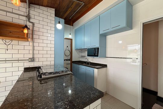 Cozinha de apartamento à venda com 2 quartos, 92m² em Jardim Bela Vista, Santo André